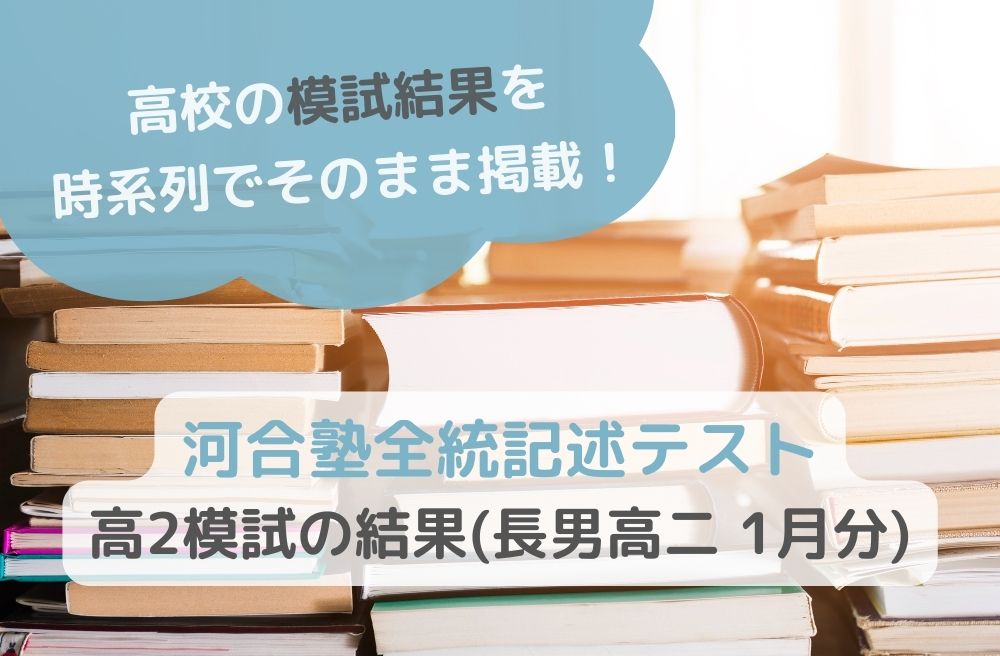 河合塾全統記述テスト高２模試の結果(長男高二 1月分)のサムネイル画像